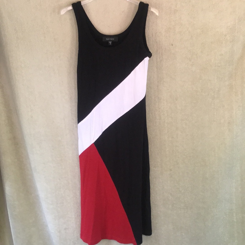 Karen Kane Color blocking Jersey tank dress